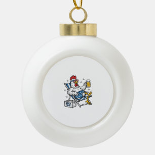Boule En Céramique Conception de chemise patriotique de bière de poul