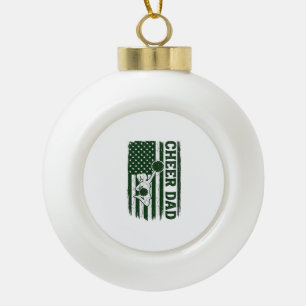 Boule En Céramique Conception de vecteur vintage de drapeau américain