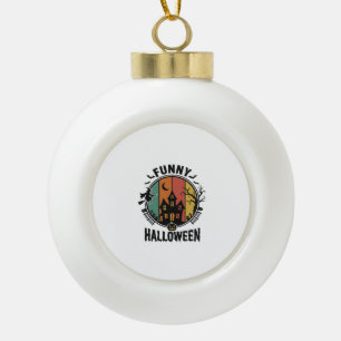 Boule En Céramique Conception de vecteur vintage de maison hantée drô