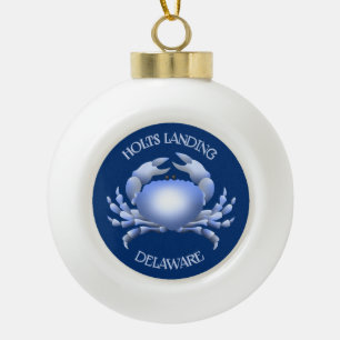 Boule En Céramique Crabe bleu à l'atterrissage