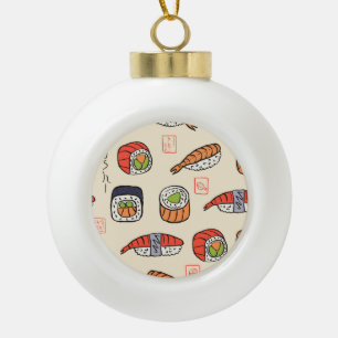 Boule En Céramique Cuisine sushi, design motif sans soudure.