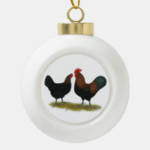 Boule En Céramique Cuivre noir des Marans