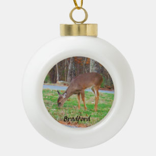 Boule En Céramique Deer, Personnaliser avec le nom