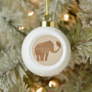 Boule En Céramique Design d'art tribal des éléphants