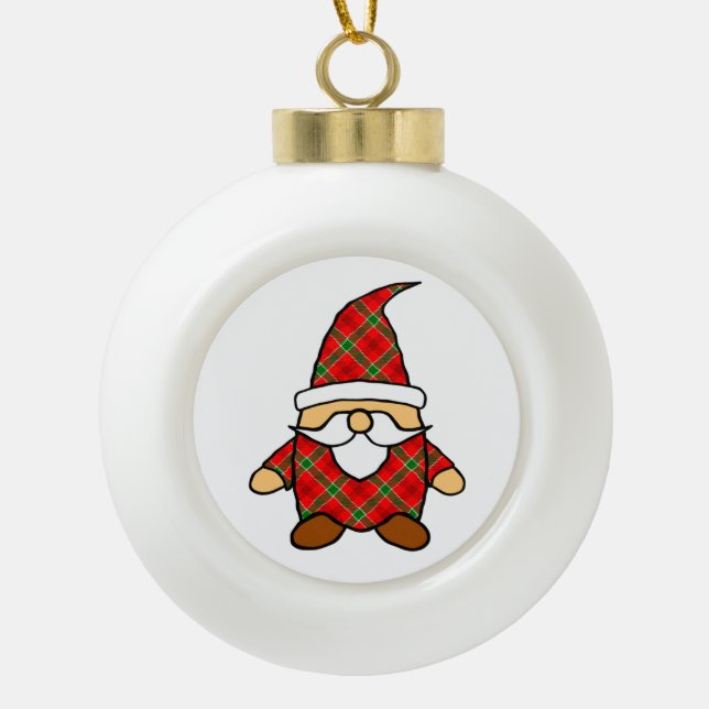 Boule En Céramique Dessin Gnome Carton mignon (Devant)