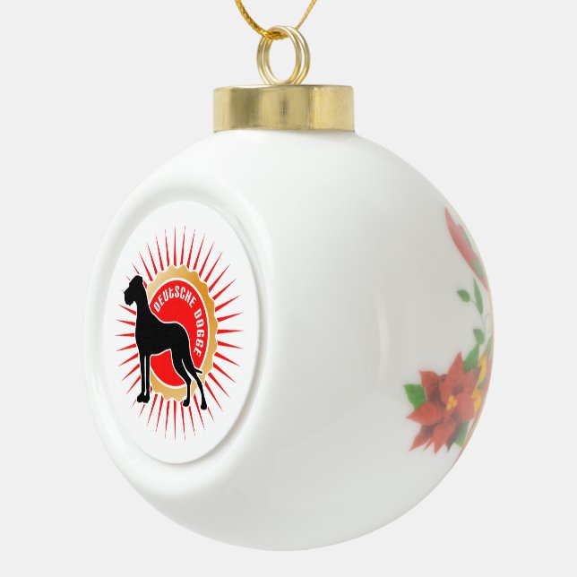 Boule En Céramique Doggen zu Weihnachten (Droite)