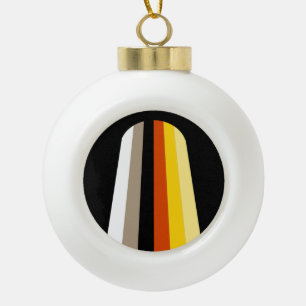 Boule En Céramique Drapeau de fierté des cheveux longs