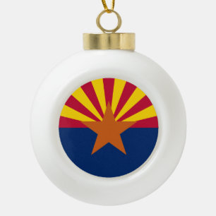 Boule En Céramique Drapeau d'État de l'Arizona