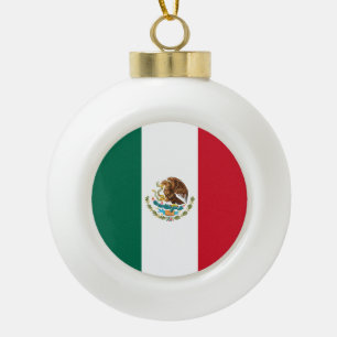 Boule En Céramique Drapeau du Mexique, Bandera de la République mexic