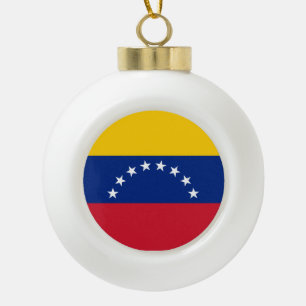 Boule En Céramique Drapeau du Venezuela