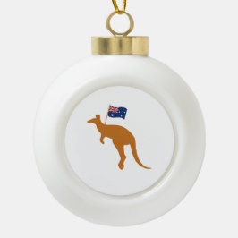Boule En Céramique drapeau kangourou australien