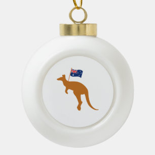 Boule En Céramique drapeau kangourou australien