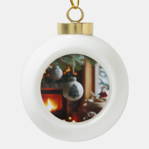 Boule En Céramique Éclat Céramique - Boule de Noël Magique