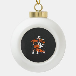 Boule En Céramique Équipage fantôme citrouille blanche chapeau de sor