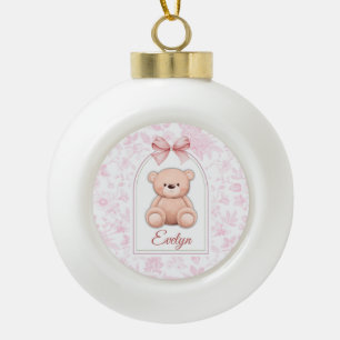Boule En Céramique Evelyn   Conception personnalisée d'ours en peluch