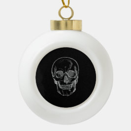 Boule En Céramique Face de squelette sur