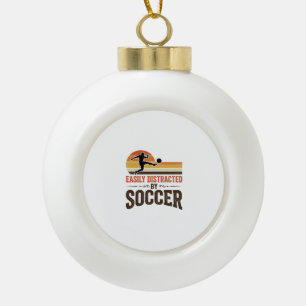 Boule En Céramique Facilement Distrait Par Le Football Design De T-Sh
