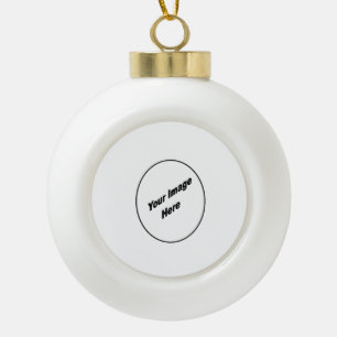 Boule En Céramique Faites De Votre Enfant L'Ornement De Noël