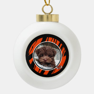 Boule En Céramique Fan de chien de Cincinnati personnalisable