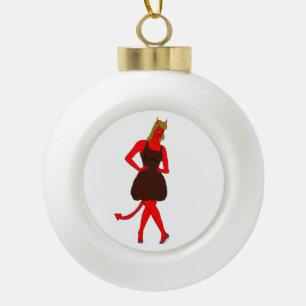 Boule En Céramique fille diable