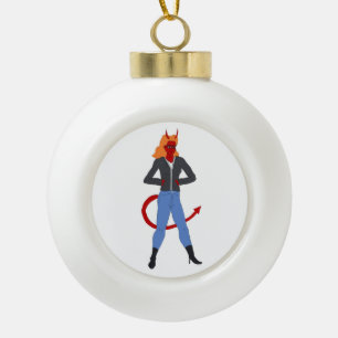 Boule En Céramique fille diable