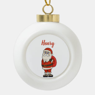Boule En Céramique Flèches de Noël du Père Noël sur mesure