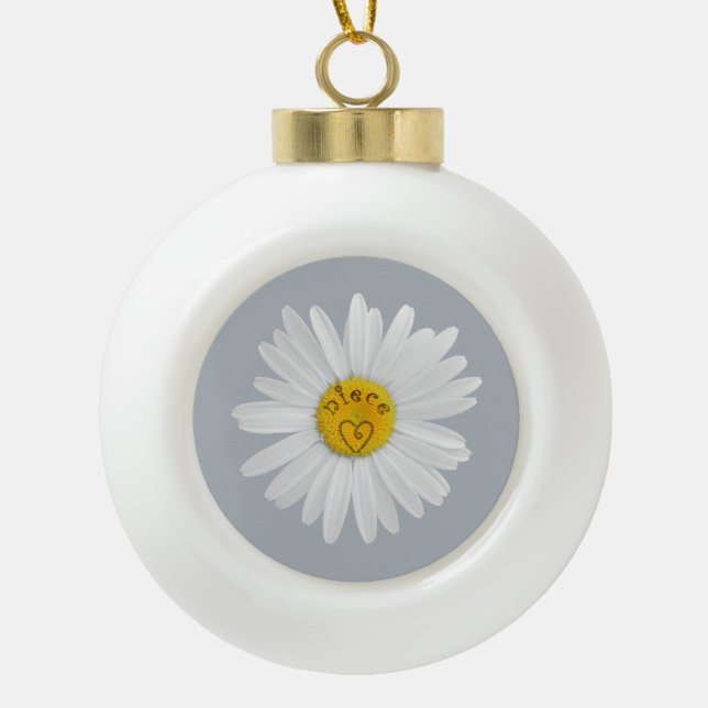 Boule En Céramique Fleur de marguerite pour Arrière - plan de la Pers (Devant)
