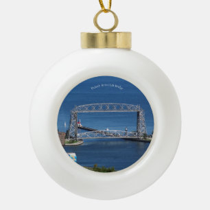 Boule En Céramique Flocon de neige aérien de pont d'ascenseur de