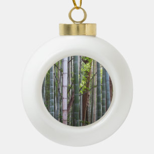 Boule En Céramique Forêt géante japonaise de bambou, Sagano, Kyoto, J