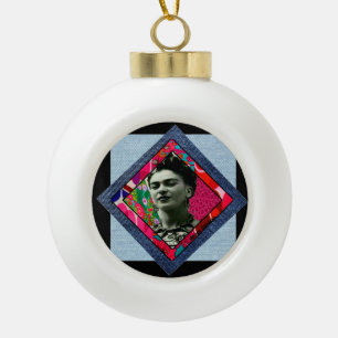 Boule En Céramique Frida Kahlo Retro Pink Denim