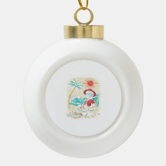 Boule En Céramique Funny Skeleton Summer