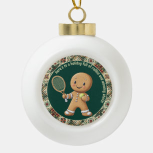 Boule En Céramique Gingpain Tennis Grand Chelem 🎾 🎄 texte personnal
