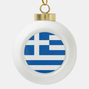 Boule En Céramique Grèce Drapeau du patriotisme grec