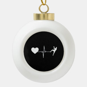 Boule En Céramique Handball Handball Player Hearbeat