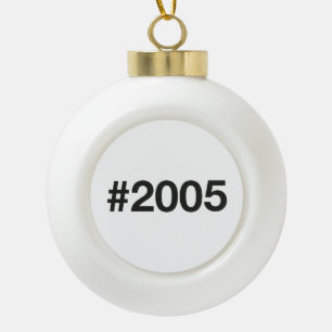 Boule En Céramique Hashtag 20 Anniversaire 2005