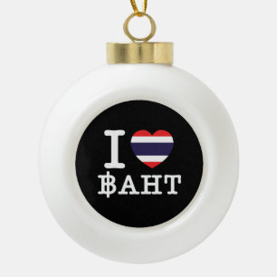 Boule En Céramique I Heart (Amour) Baht