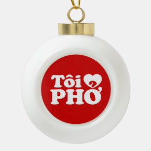 Boule En Céramique I Heart (Love) Pho (Tôi PHỞ)