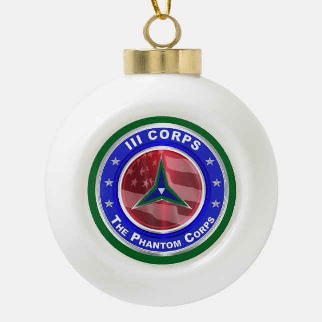 Boule En Céramique IIIe corps de garde Noël (Devant)