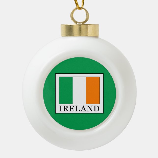 Boule En Céramique Irlande (Devant)