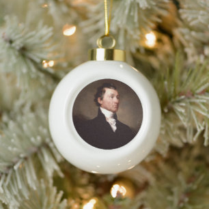 Boule En Céramique James Monroe Portrait, président des premiers État