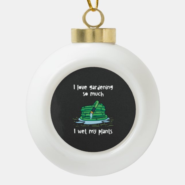Boule En Céramique Jardin Jardin Hose Cadeau (Devant)
