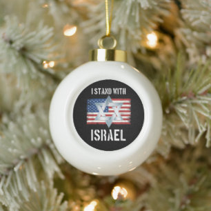 Boule En Céramique Je suis avec Israël