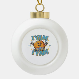 Boule En Céramique Je Yam Ce Que Je Yam Design Classique Pour Thanksg