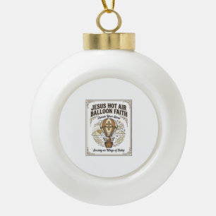Boule En Céramique Jésus Montgolfière Foi Jésus Montgolfière