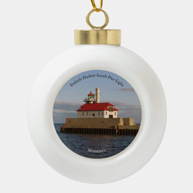 Boule En Céramique Jetée de Duluth Harbour South Pier (Devant)