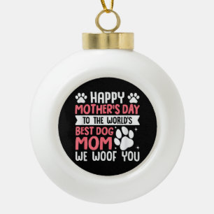Boule En Céramique Joyeuse Fête des Mères Au Monde Meilleure Maman De