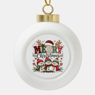 Boule En Céramique Joyeux Noël