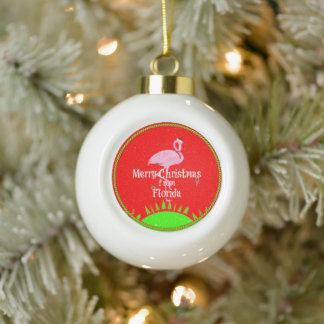 Boule En Céramique Joyeux Noël de Floride,