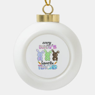 Boule En Céramique Joyeux Pâques Chaque Lapin Est Professeur Préféré