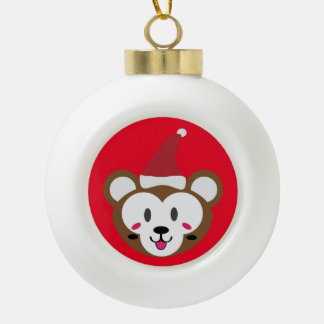 Boule En Céramique La balle de Santa Grizzly Christma !
